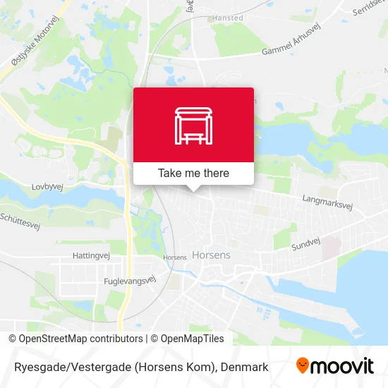 Ryesgade / Vestergade (Horsens Kom) map