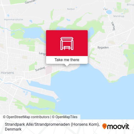 Strandpark Allé / Strandpromenaden (Horsens Kom) map