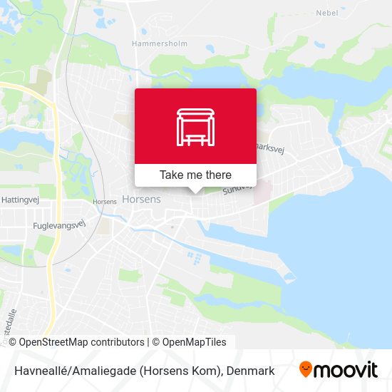 Havneallé / Amaliegade (Horsens Kom) map