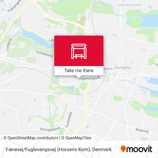Færøvej / Fuglevangsvej (Horsens Kom) map