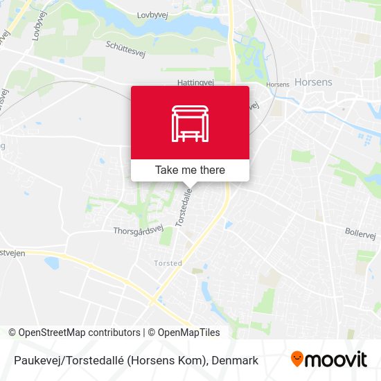 Paukevej / Torstedallé (Horsens Kom) map