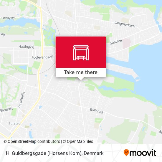 H. Guldbergsgade (Horsens Kom) map