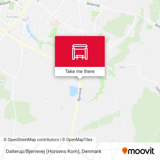 Dallerup / Bjerrevej (Horsens Kom) map
