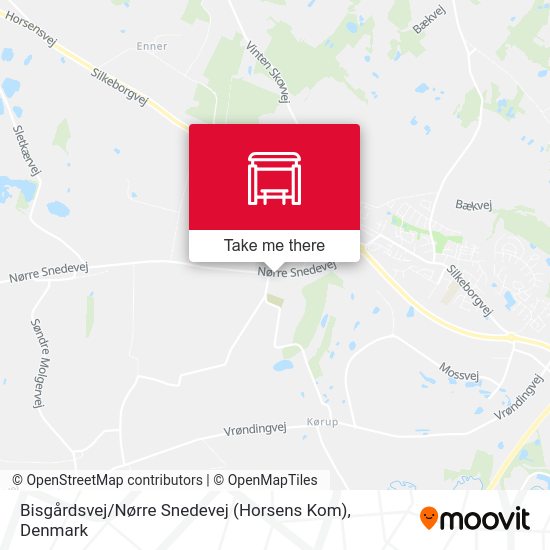 Bisgårdsvej / Nørre Snedevej (Horsens Kom) map