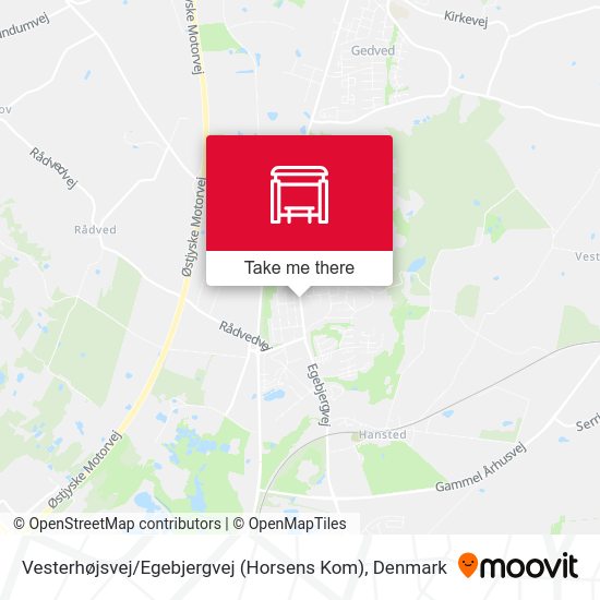 Vesterhøjsvej / Egebjergvej (Horsens Kom) map