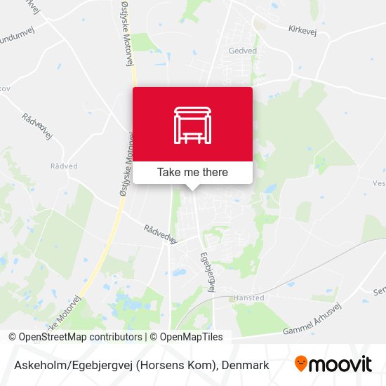 Askeholm / Egebjergvej (Horsens Kom) map