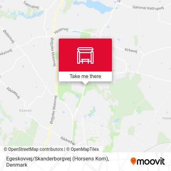 Egeskovvej / Skanderborgvej (Horsens Kom) map