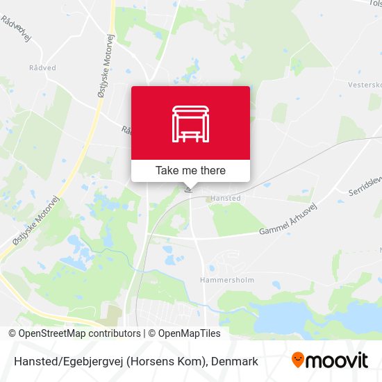 Hansted / Egebjergvej (Horsens Kom) map