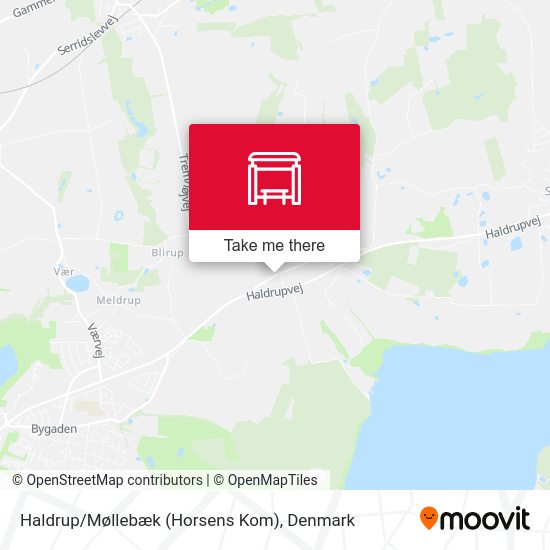 Haldrup/Møllebæk (Horsens Kom) map