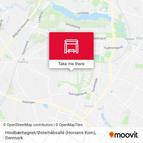 Hindbærhegnet / Østerhåbsallé (Horsens Kom) map