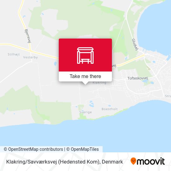 Klakring / Savværksvej (Hedensted Kom) map