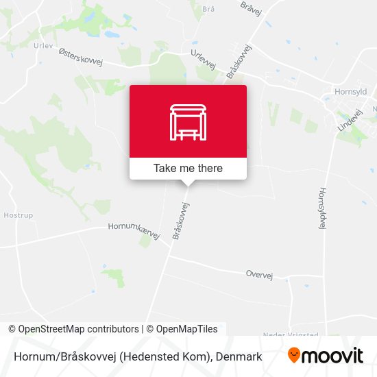 Hornum / Bråskovvej (Hedensted Kom) map
