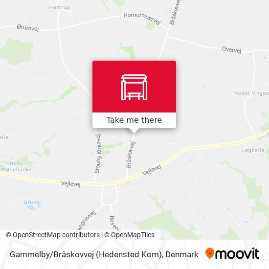 Gammelby / Bråskovvej (Hedensted Kom) map