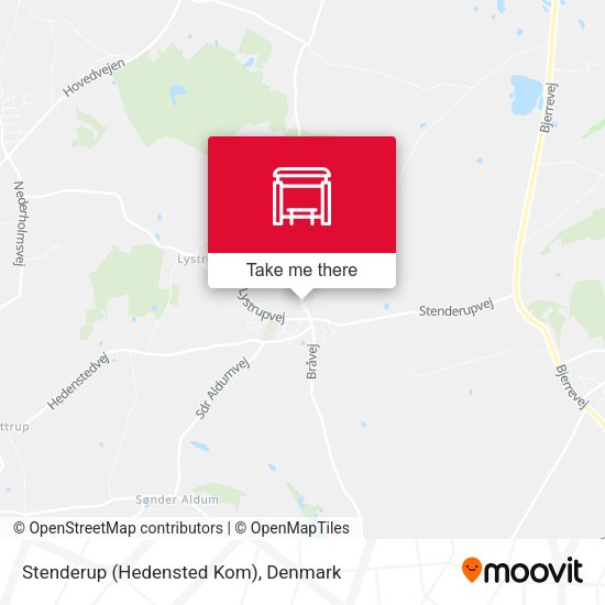 Stenderup (Hedensted Kom) map