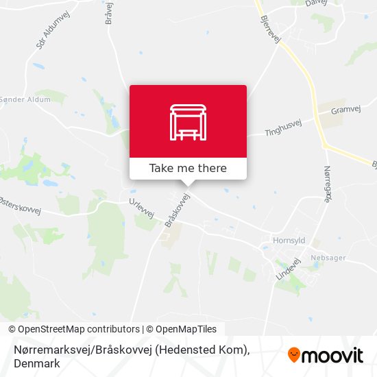 Nørremarksvej / Bråskovvej (Hedensted Kom) map