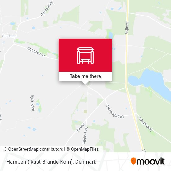 Hampen (Ikast-Brande Kom) map