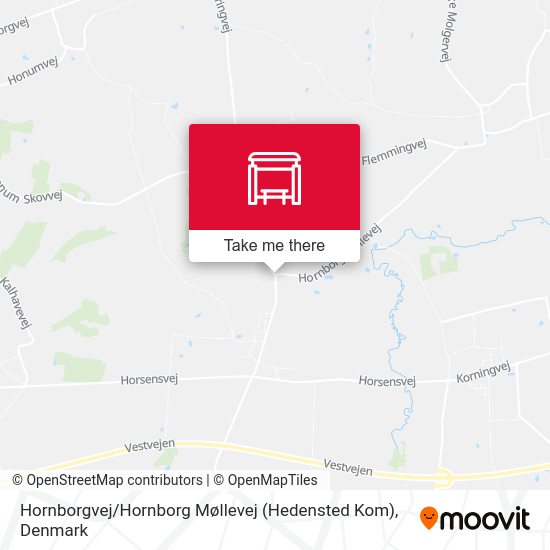 Hornborgvej / Hornborg Møllevej (Hedensted Kom) map