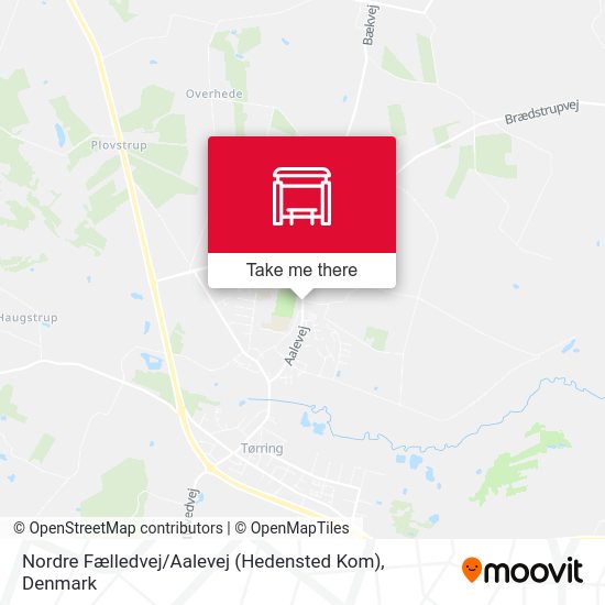 Nordre Fælledvej / Aalevej (Hedensted Kom) map