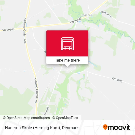 Haderup Skole (Herning Kom) map