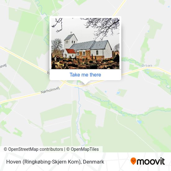 Hoven (Ringkøbing-Skjern Kom) map