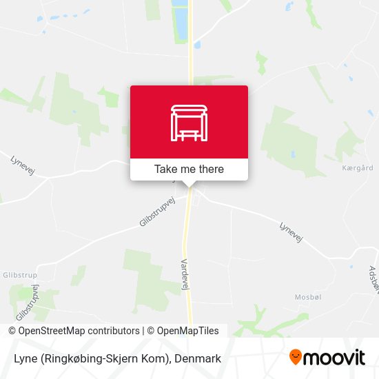 Lyne (Ringkøbing-Skjern Kom) map
