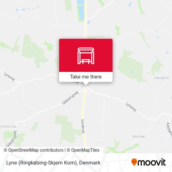 Lyne (Ringkøbing-Skjern Kom) map