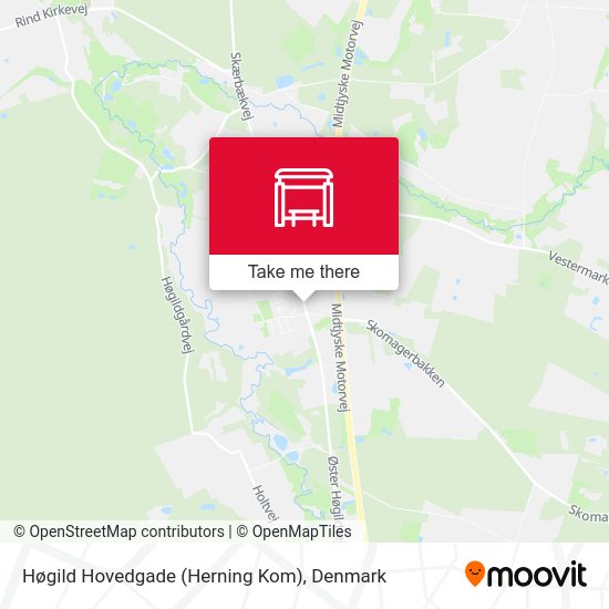Høgild Hovedgade (Herning Kom) map