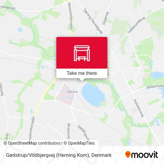 Gødstrup / Vildbjergvej (Herning Kom) map