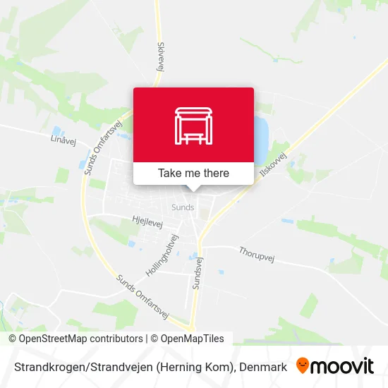Strandkrogen / Strandvejen (Herning Kom) map