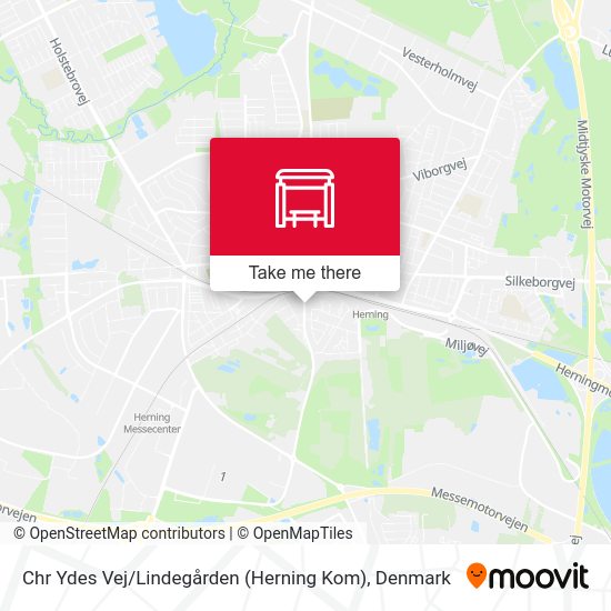 Chr Ydes Vej / Lindegården (Herning Kom) map
