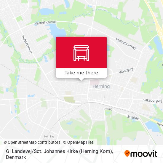 Gl Landevej / Sct. Johannes Kirke (Herning Kom) map