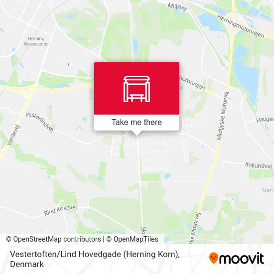 Vestertoften / Lind Hovedgade (Herning Kom) map