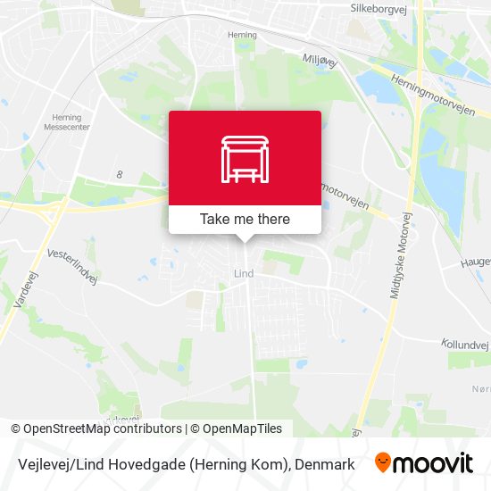 Vejlevej / Lind Hovedgade (Herning Kom) map