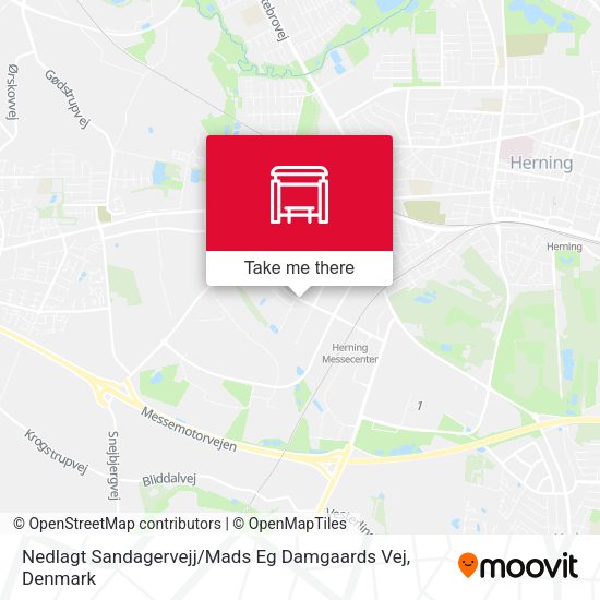 Nedlagt Sandagervejj / Mads Eg Damgaards Vej map