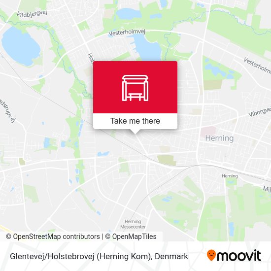 Glentevej / Holstebrovej (Herning Kom) map