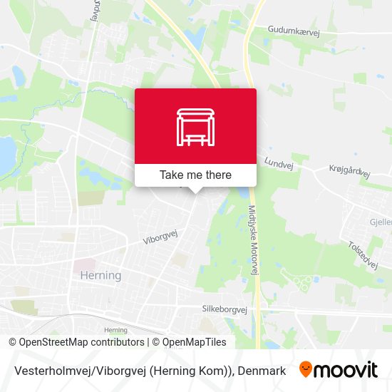 Vesterholmvej / Viborgvej (Herning Kom)) map