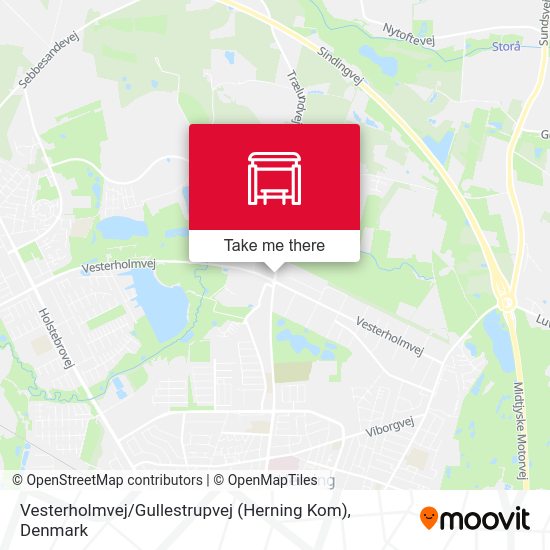 Vesterholmvej / Gullestrupvej (Herning Kom) map