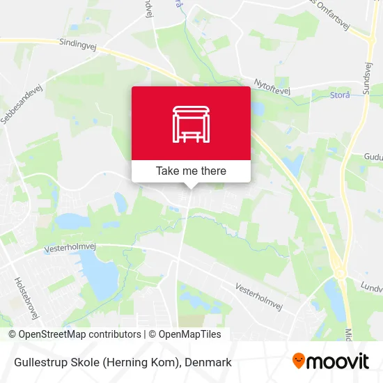 Gullestrup Skole (Herning Kom) map