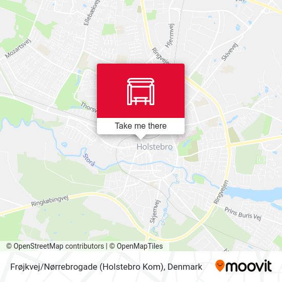 Frøjkvej / Nørrebrogade (Holstebro Kom) map