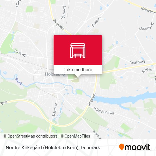 Nordre Kirkegård (Holstebro Kom) map
