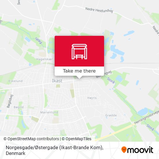 Norgesgade / Østergade (Ikast-Brande Kom) map