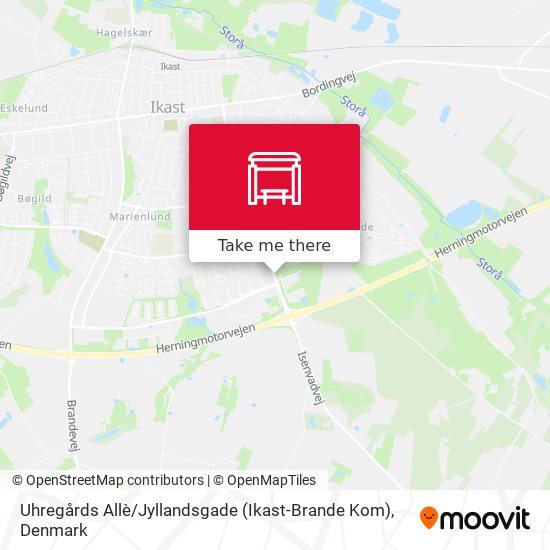 Uhregårds Allè / Jyllandsgade (Ikast-Brande Kom) map