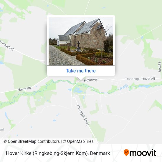 Hover Kirke (Ringkøbing-Skjern Kom) map