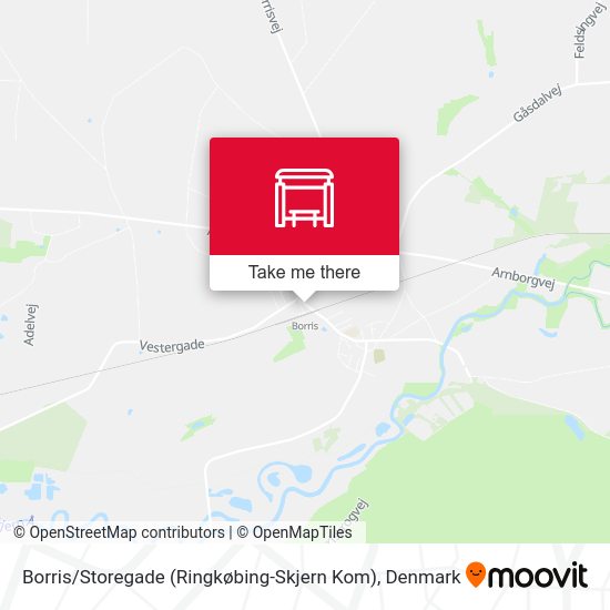 Borris / Storegade (Ringkøbing-Skjern Kom) map