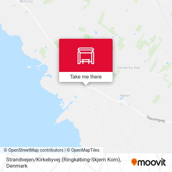 Strandvejen / Kirkebyvej (Ringkøbing-Skjern Kom) map