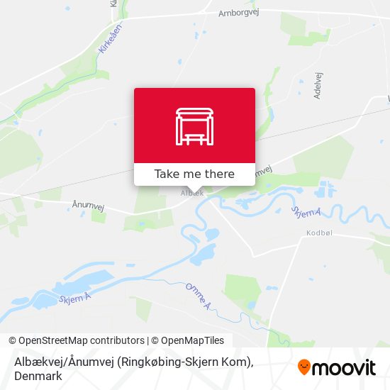 Albækvej / Ånumvej (Ringkøbing-Skjern Kom) map