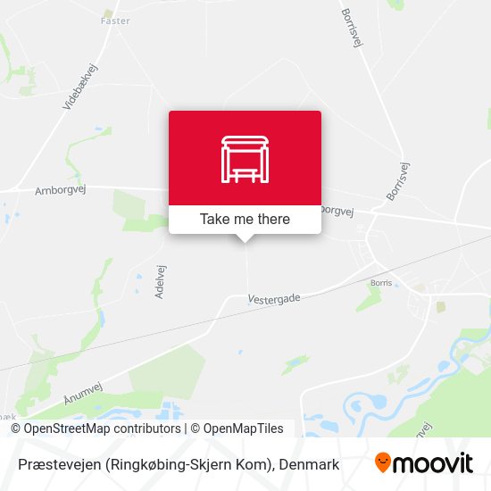 Præstevejen (Ringkøbing-Skjern Kom) map