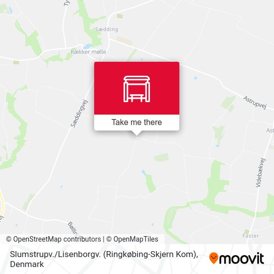Slumstrupv. / Lisenborgv. (Ringkøbing-Skjern Kom) map