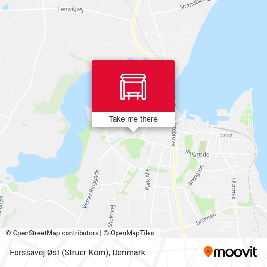 Forssavej Øst (Struer Kom) map