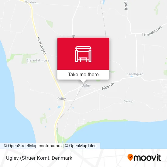 Uglev (Struer Kom) map